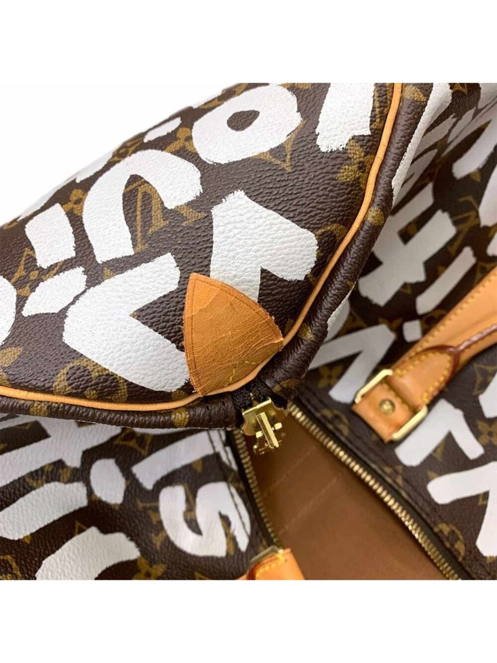 Louis Vuitton Monogram Graffiti Keepall 50 Boston Bag Arjan - Picture 10 of 10